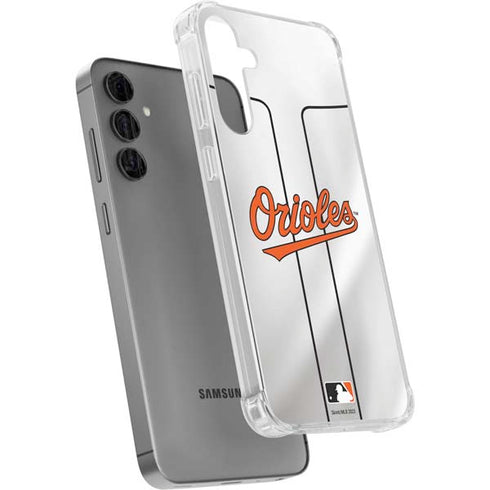 MLB Baltimore Orioles Home Jersey Galaxy S24 Plus Clear Case