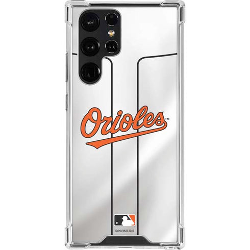 MLB Baltimore Orioles Home Jersey Galaxy S24 Ultra Clear Case