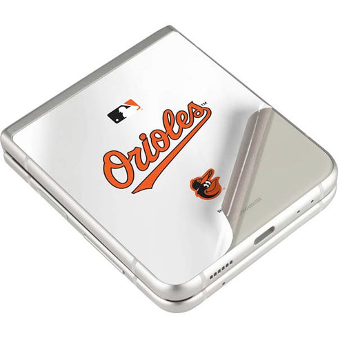MLB Baltimore Orioles Home Jersey Galaxy Z Flip3 5G Skin