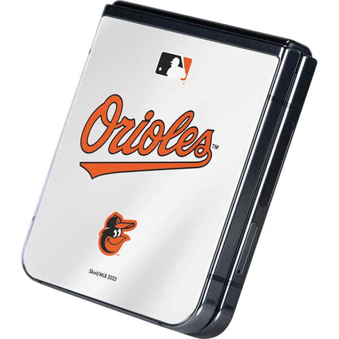 MLB Baltimore Orioles Home Jersey Galaxy Z Flip5 5G Skin