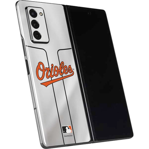 MLB Baltimore Orioles Home Jersey Galaxy Z Fold2 5G Skin