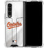 MLB Baltimore Orioles Home Jersey Galaxy Z Fold4 5G Clear Case
