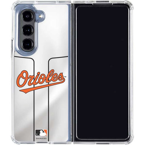 MLB Baltimore Orioles Home Jersey Galaxy Z Fold5 5G Clear Case