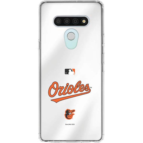 MLB Baltimore Orioles Home Jersey LG Stylo 6 Clear Case