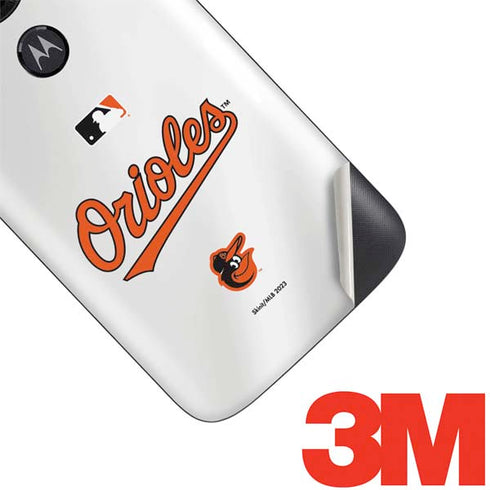 MLB Baltimore Orioles Home Jersey Moto E5 Play Skin