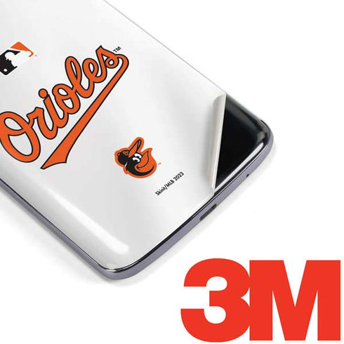 MLB Baltimore Orioles Home Jersey Moto E5 Plus Skin