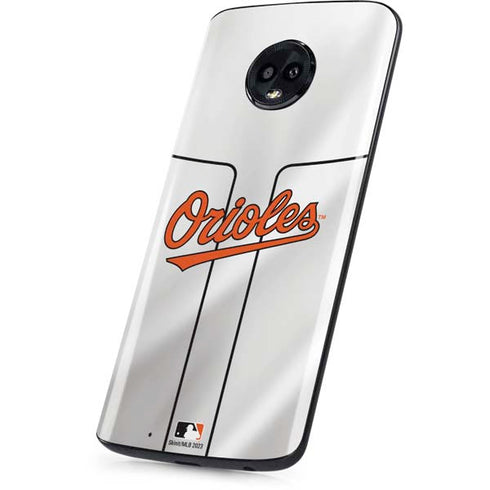 MLB Baltimore Orioles Home Jersey Moto G6 Skin