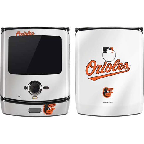MLB Baltimore Orioles Home Jersey Motorola RAZR Skin