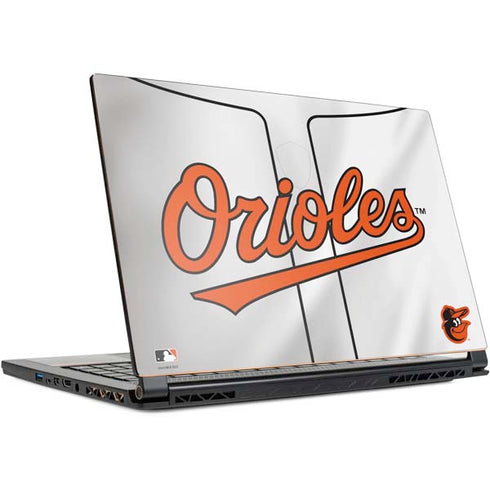 MLB Baltimore Orioles Home Jersey MSI GS65 Stealth Laptop Skin
