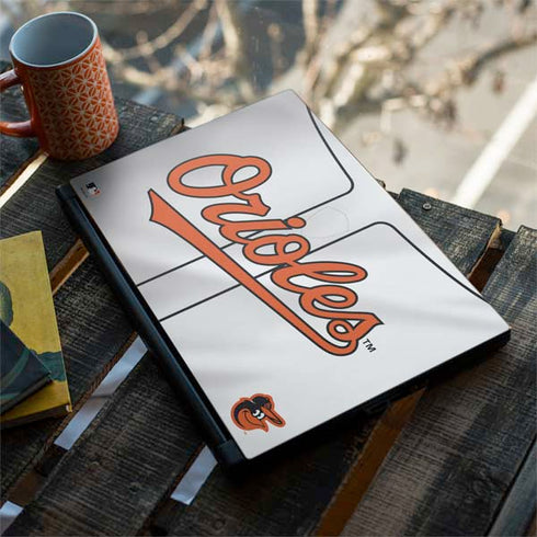 MLB Baltimore Orioles Home Jersey MSI GS65 Stealth Laptop Skin