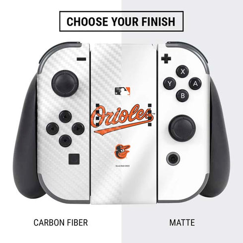 MLB Baltimore Orioles Home Jersey Nintendo Switch Bundle Skin