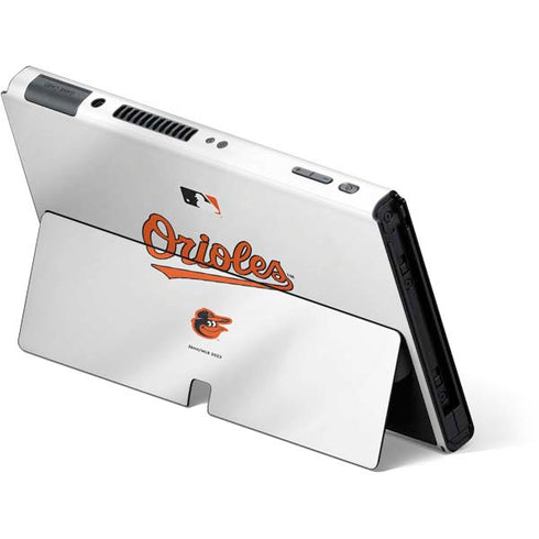 MLB Baltimore Orioles Home Jersey Nintendo Switch OLED (2021) Skin