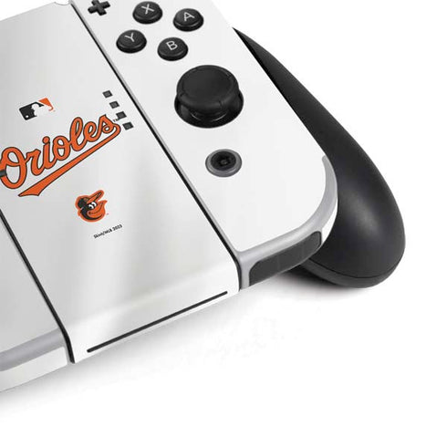 MLB Baltimore Orioles Home Jersey Nintendo Switch OLED (2021) Skin