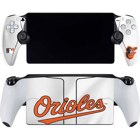 MLB Baltimore Orioles Home Jersey PlayStation Portal Remote Player Skin