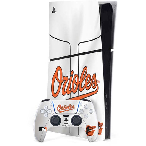 MLB Baltimore Orioles Home Jersey PS5 Slim Digital Edition Bundle Skin