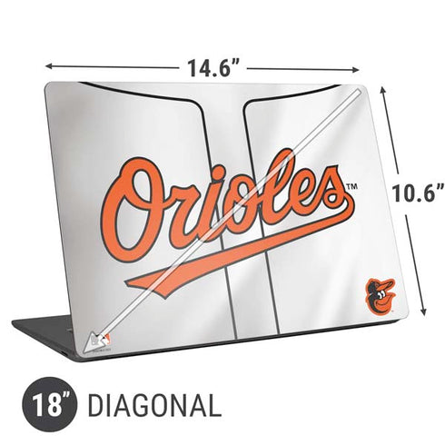 MLB Baltimore Orioles Home Jersey Universal Laptop 18in (14.6 x 10.6in) Skin