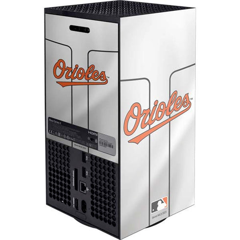 MLB Baltimore Orioles Home Jersey Xbox Series X Console Skin