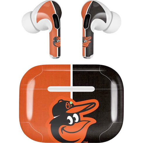 MLB Baltimore Orioles Split AirPods Pro 2nd Gen Skin