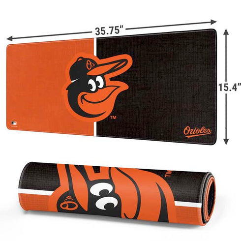 MLB Baltimore Orioles Split Gaming Mouse Pad