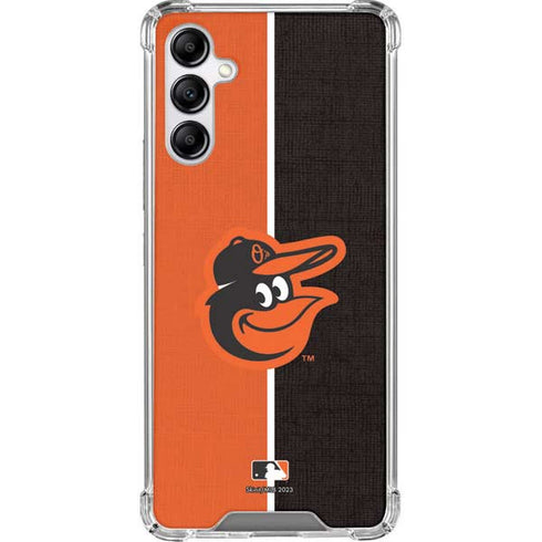 MLB Baltimore Orioles Split Galaxy A14 5G Clear Case