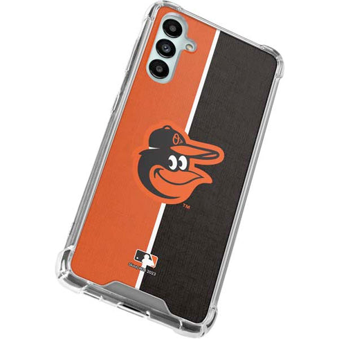 MLB Baltimore Orioles Split Galaxy A14 5G Clear Case