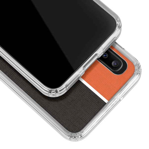 MLB Baltimore Orioles Split Galaxy A30 Clear Case