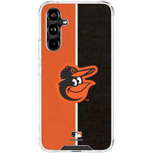 MLB Baltimore Orioles Split Galaxy A54 5G Clear Case