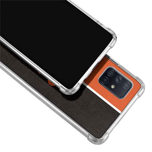 MLB Baltimore Orioles Split Galaxy A71 5G Clear Case