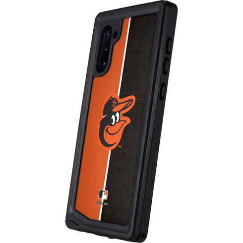MLB Baltimore Orioles Split Galaxy Note 10 Waterproof Case