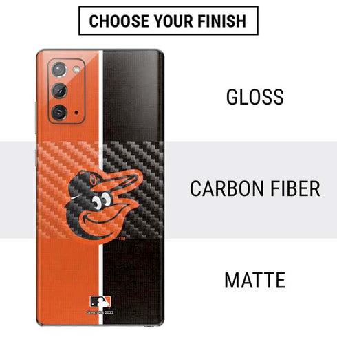 MLB Baltimore Orioles Split Galaxy Note20 5G Skin