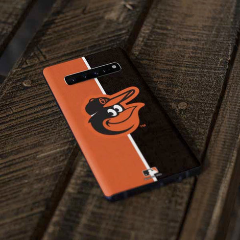 MLB Baltimore Orioles Split Galaxy S10 Plus Skin