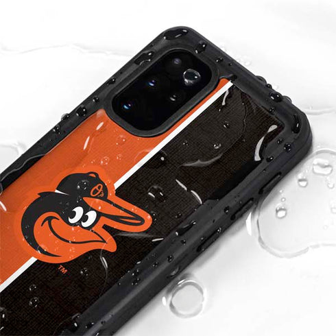 MLB Baltimore Orioles Split Galaxy S20 Plus Waterproof Case