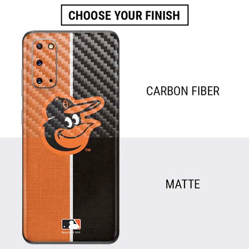 MLB Baltimore Orioles Split Galaxy S20 Skin