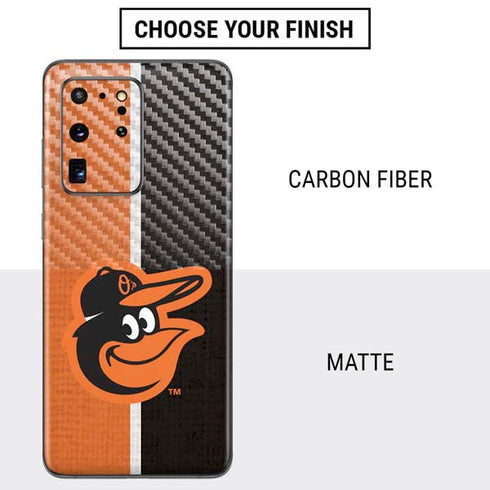 MLB Baltimore Orioles Split Galaxy S20 Ultra 5G Skin