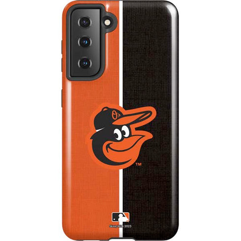 MLB Baltimore Orioles Split Galaxy S21 5G Pro Case