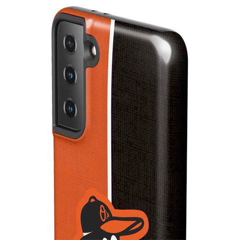 MLB Baltimore Orioles Split Galaxy S21 FE Pro Case