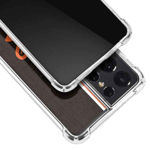 MLB Baltimore Orioles Split Galaxy S21 Ultra 5G Clear Case