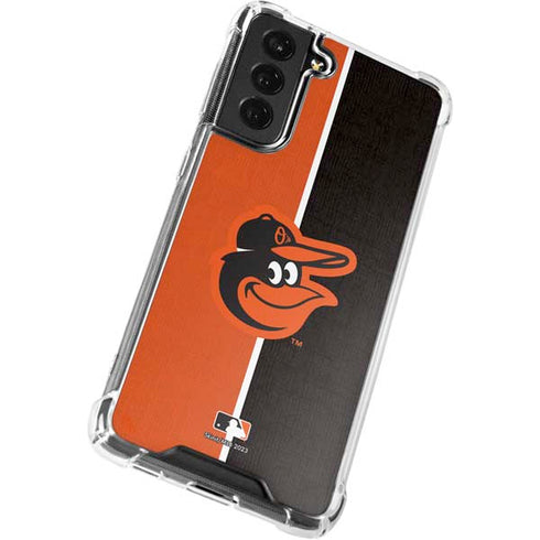 MLB Baltimore Orioles Split Galaxy S22 Plus Clear Case