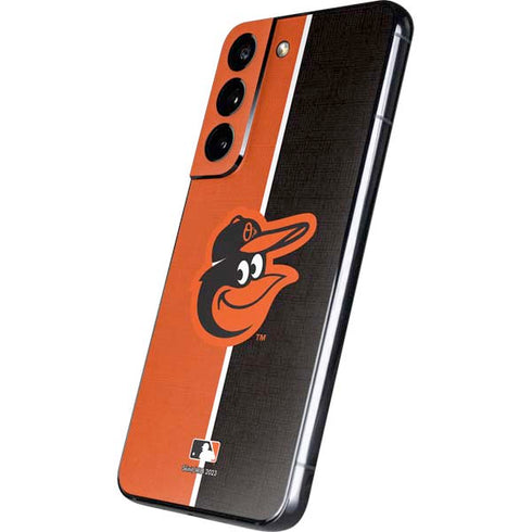 MLB Baltimore Orioles Split Galaxy S22 Skin