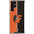 MLB Baltimore Orioles Split Galaxy S22 Ultra Clear Case