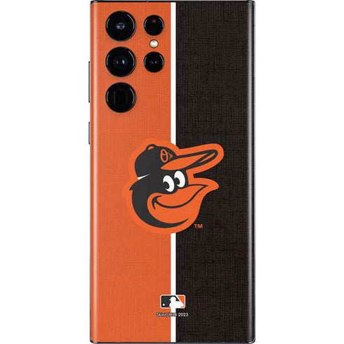 MLB Baltimore Orioles Split Galaxy S22 Ultra Skin