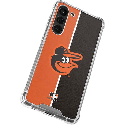 MLB Baltimore Orioles Split Galaxy S23 Plus Clear Case