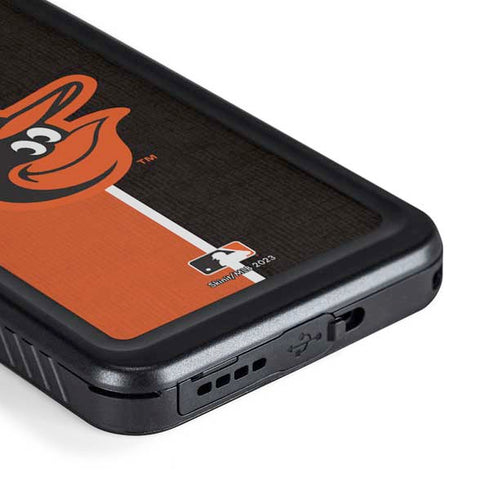 MLB Baltimore Orioles Split Galaxy S23 Plus Waterproof Case