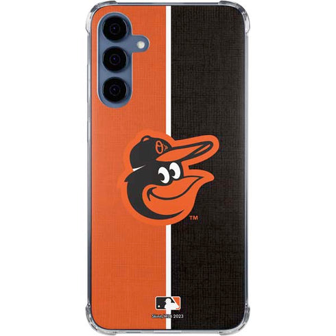 MLB Baltimore Orioles Split Galaxy S24 Clear Case