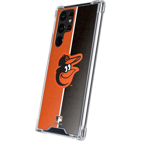 MLB Baltimore Orioles Split Galaxy S24 Ultra Clear Case