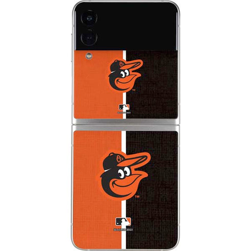 MLB Baltimore Orioles Split Galaxy Z Flip4 5G Skin
