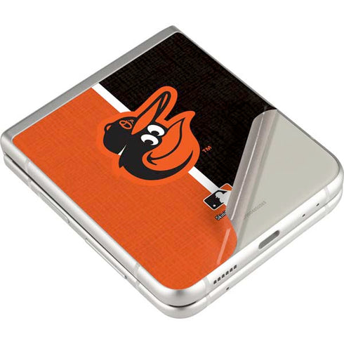MLB Baltimore Orioles Split Galaxy Z Flip4 5G Skin