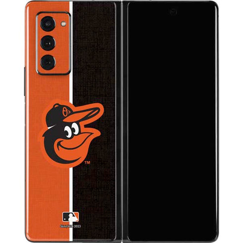 MLB Baltimore Orioles Split Galaxy Z Fold2 5G Skin