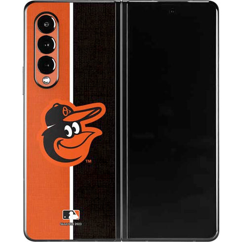 MLB Baltimore Orioles Split Galaxy Z Fold3 5G Skin