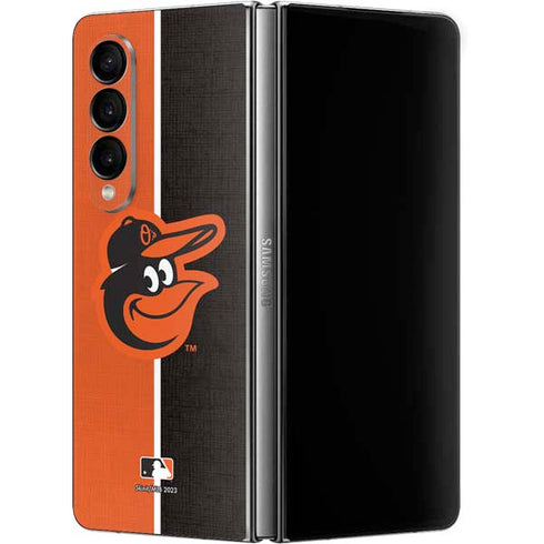 MLB Baltimore Orioles Split Galaxy Z Fold4 5G Skin